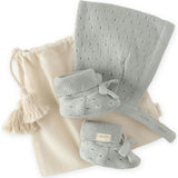 Pointelle Knit Gift Set - Soft Sea