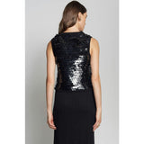 Women's Cora Large Sequins Crew Neck Sweater Tank