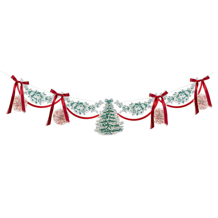 Toile De Jouy Christmas Garland