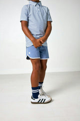 slate retro super short with white piping