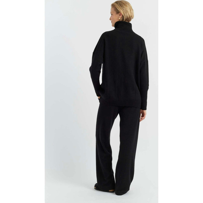 Pure Cashmere Roll Neck Sweater