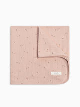 Brushed Back Pointelle Swaddle Blanket