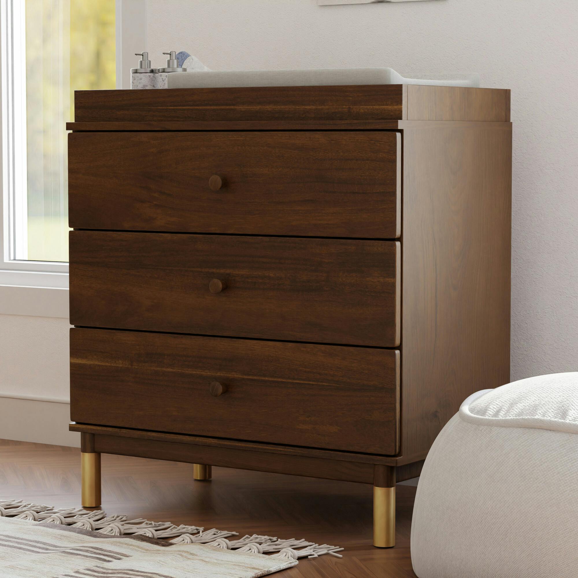 Gelato 3-Drawer Compact Changer Dresser with Removable Changing Tray (34