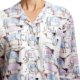 Women's Drawbertson Longhorns Night Shirt - Organic Cotton Poplin