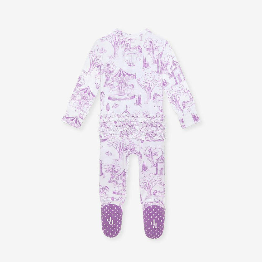 Babette Footie Ruffled Zippered One Piece