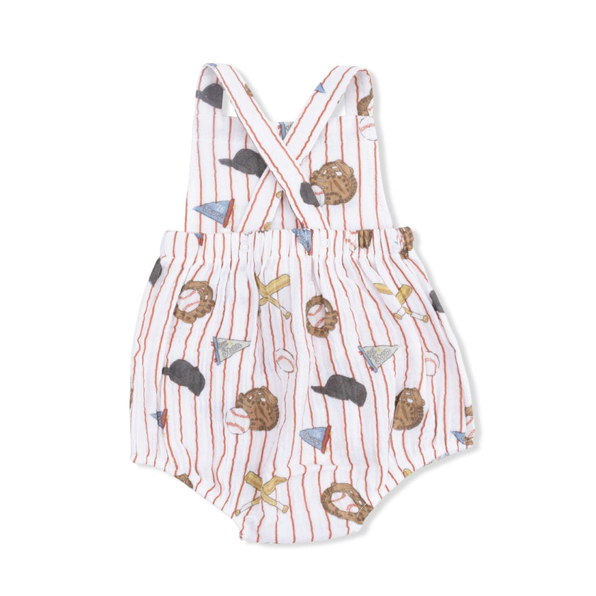 Vintage Baseball Stripe - Retro Sunsuit