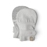 STAY ON 2-PACK MITTS | STORM GRAY + GRIDLOCK — Bamboo Organic Cotton Blend, 0–6M