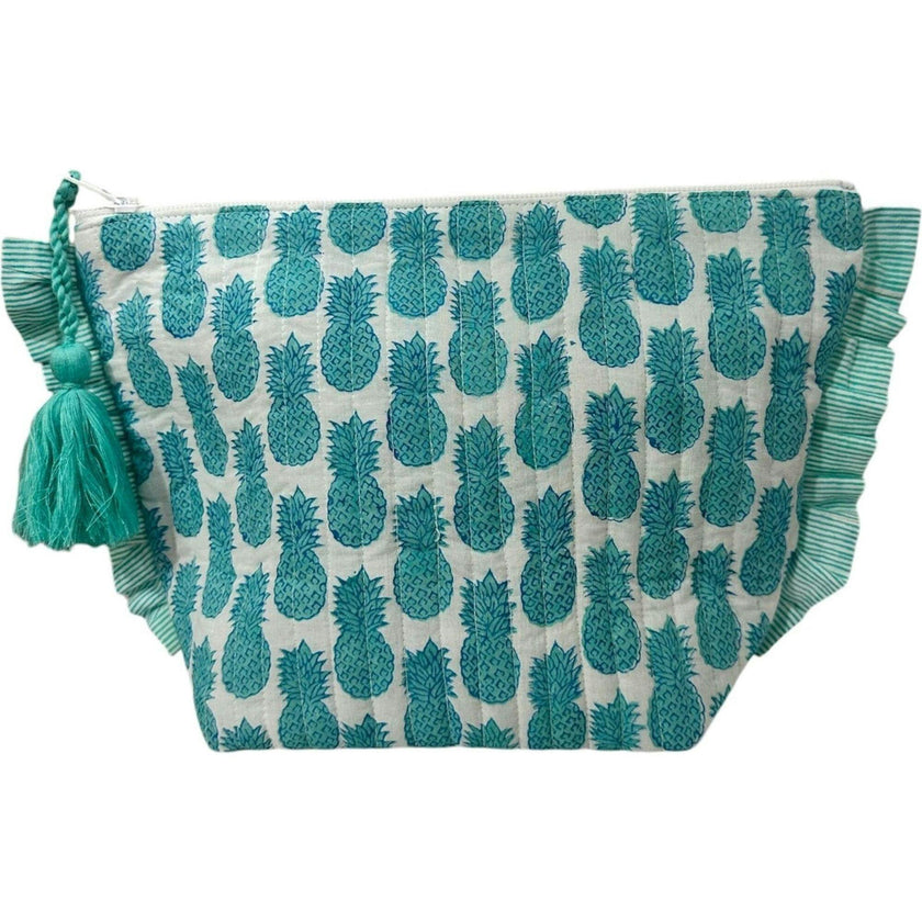 La Plage Ruffle Pouch Pineapple Crush Lagoon