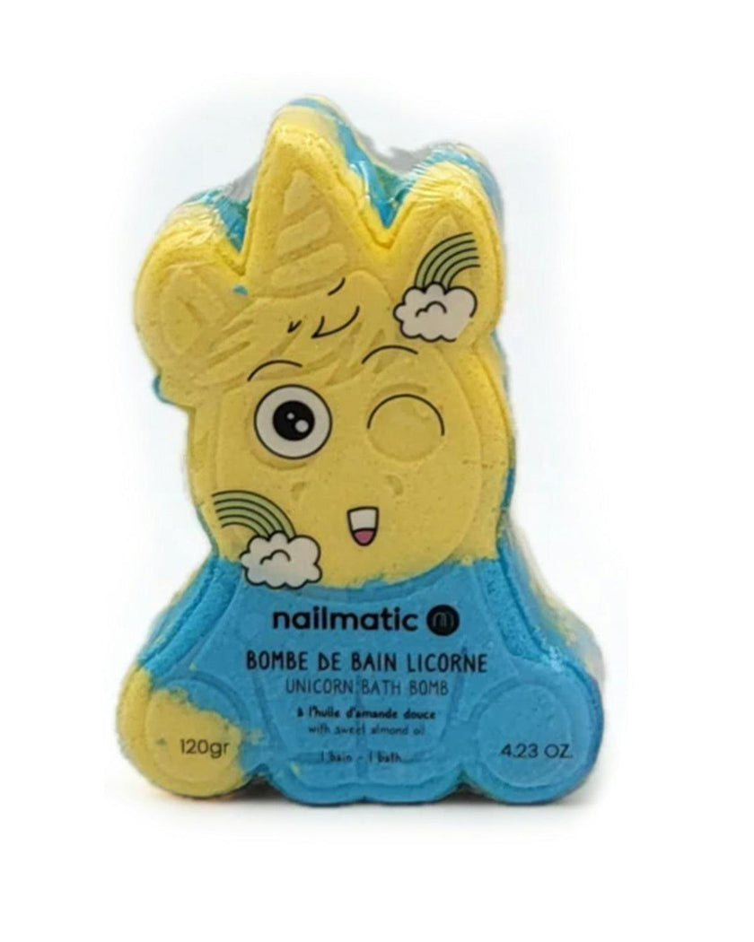 Bath Bomb for Kids UNICORN Blue/Yellow