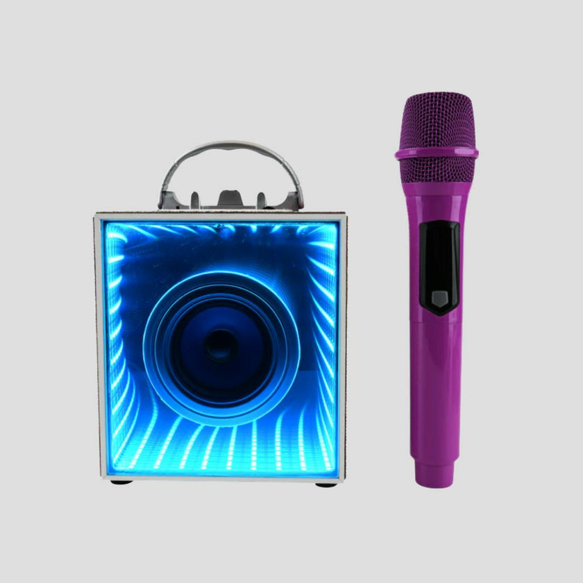 Pop Star Karaoke Infinity Light Speaker & Microphone