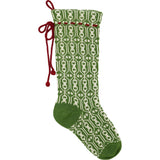 Green Patterned Stocking