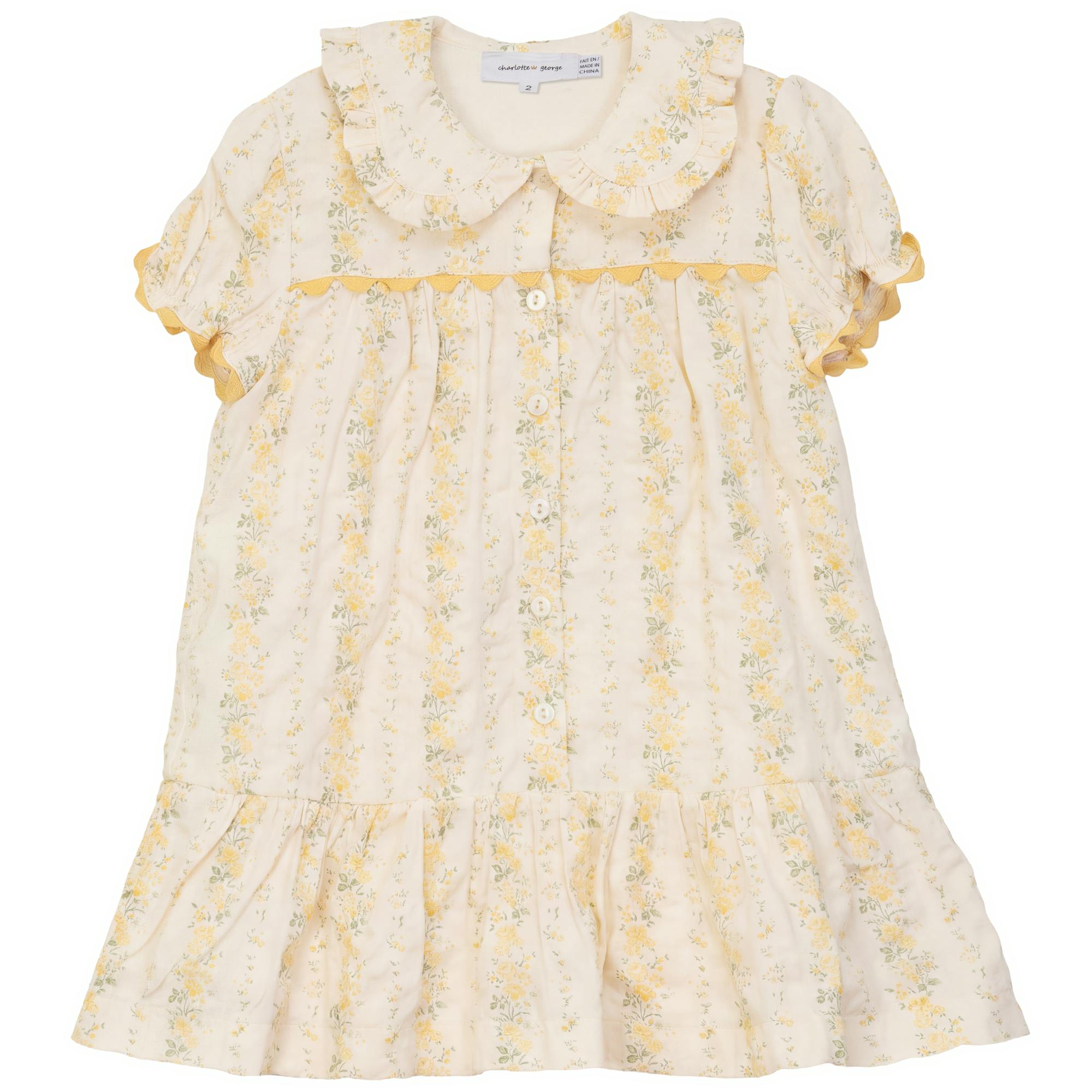 Stripe Floral Print Dress