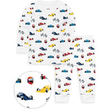 The Organic Long Sleeve Pajama Set [Race Cars]