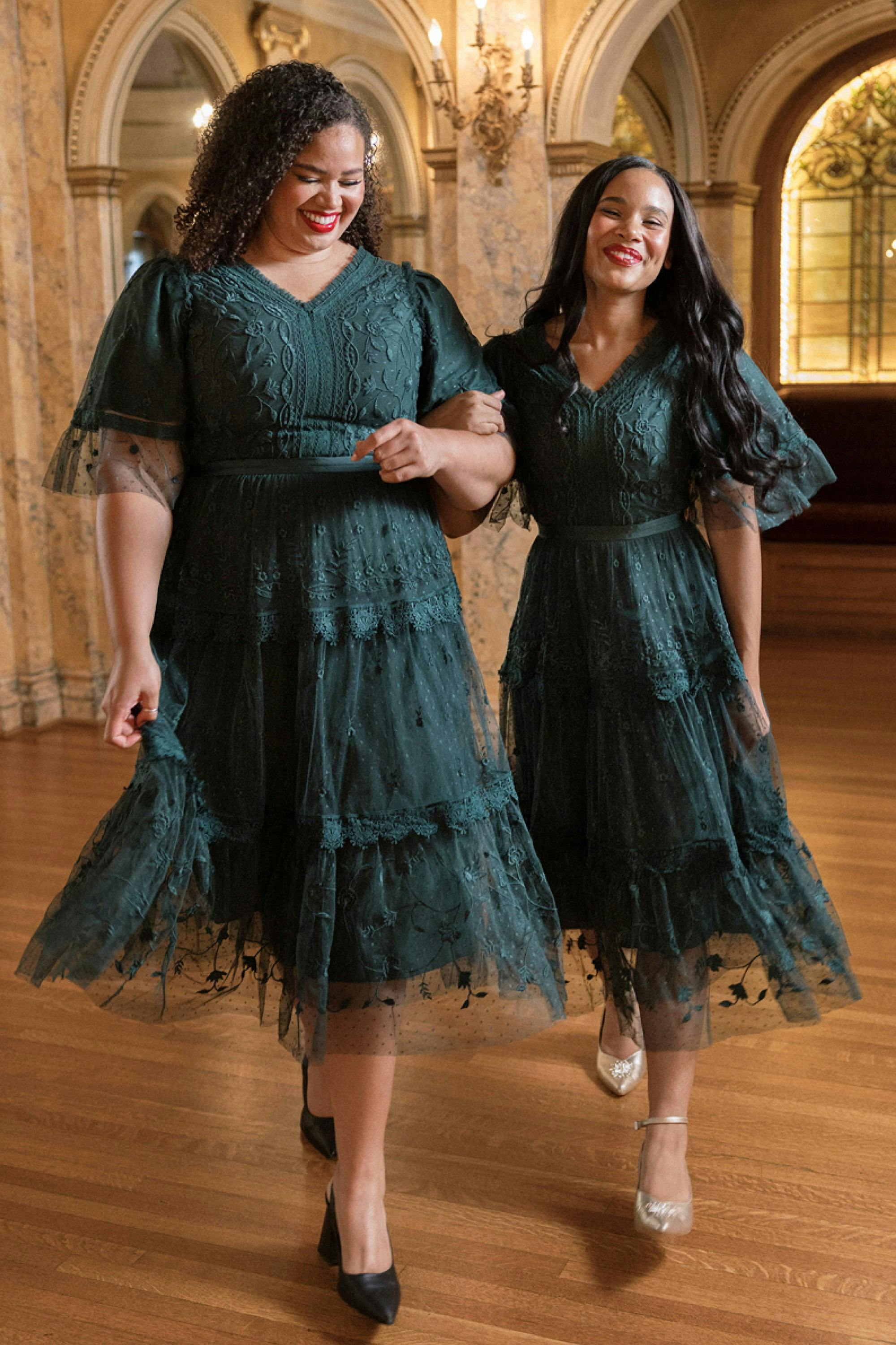 Jules Dress in Emerald