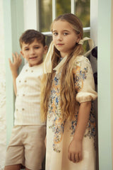 Boarder Floral Dress