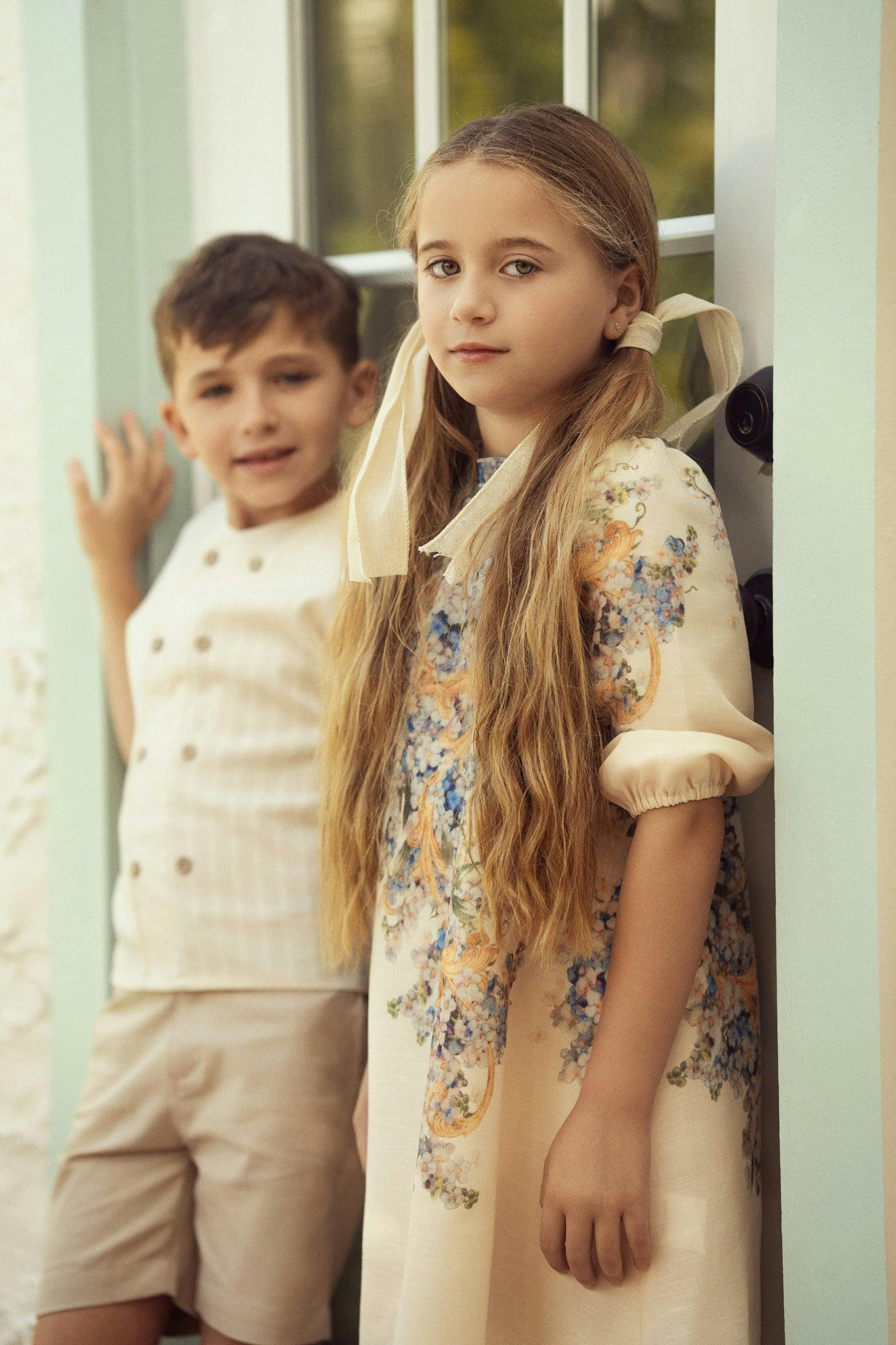 Boarder Floral Dress