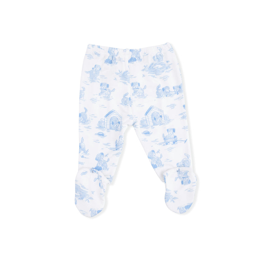 Puppy Toile Blue - Take Me Home Set with Convertible Pant
