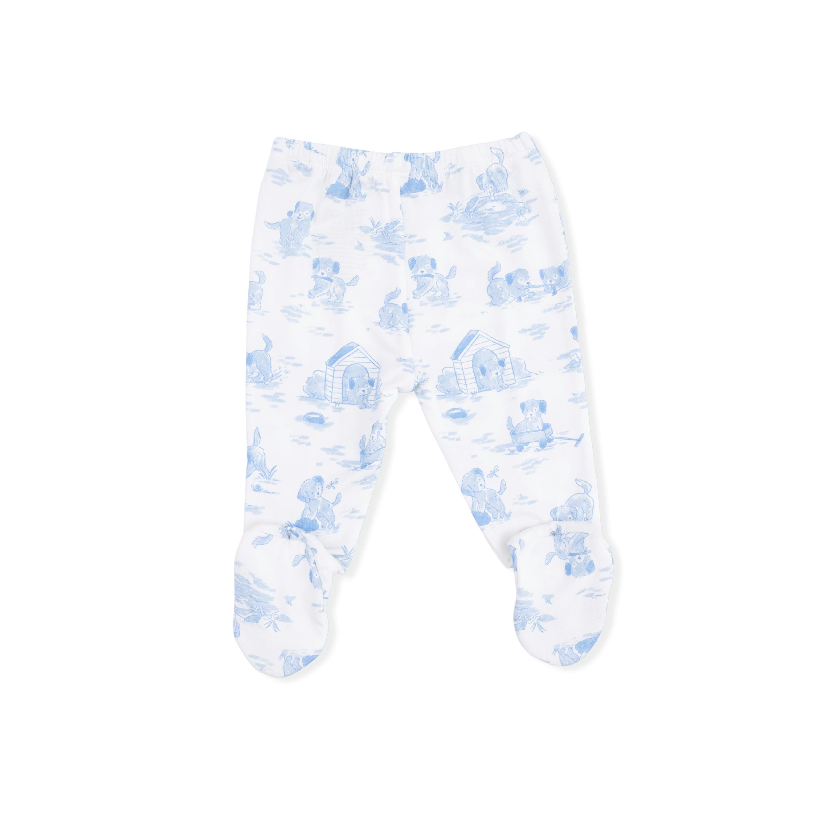 Puppy Toile Blue - Take Me Home Set with Convertible Pant