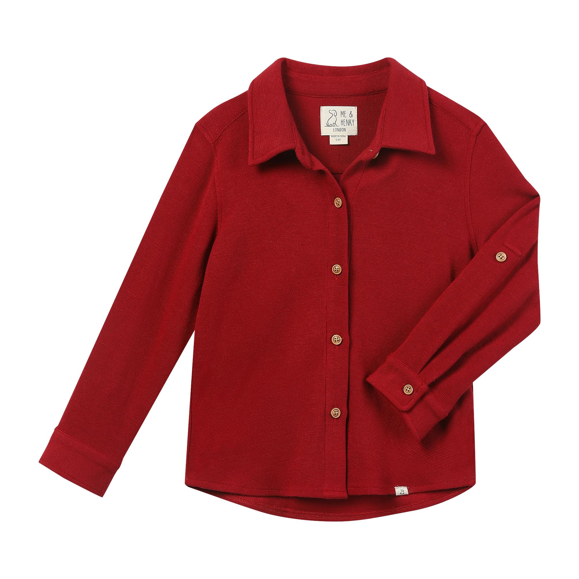 COLUMBIA Red Jersey Shirt