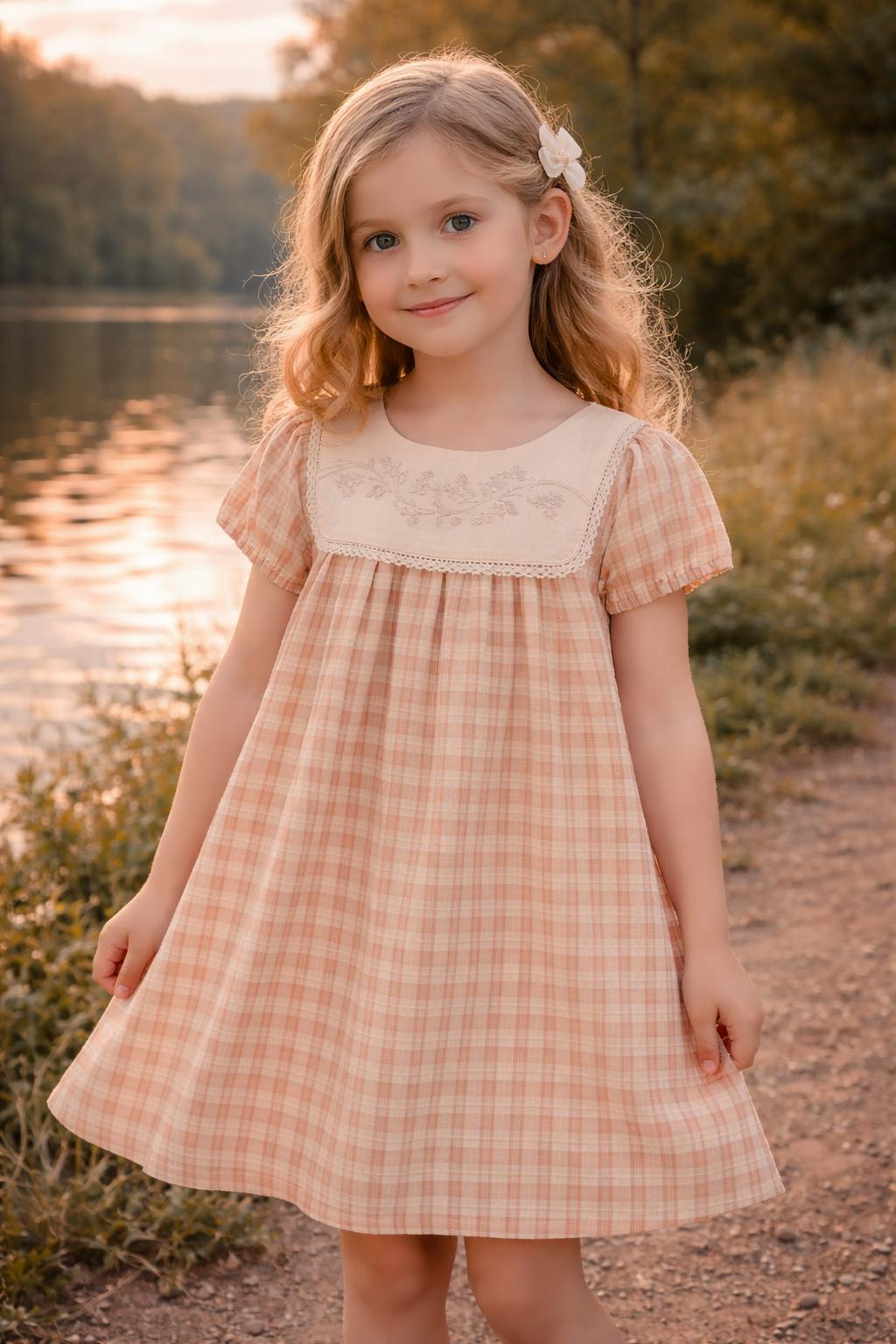 Textured Plaid Dress