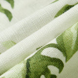 Island Leaf Linen Tiered Dress