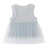 Blue Lace Tulle Dress
