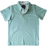 Green with Surfs Up Trim Polo