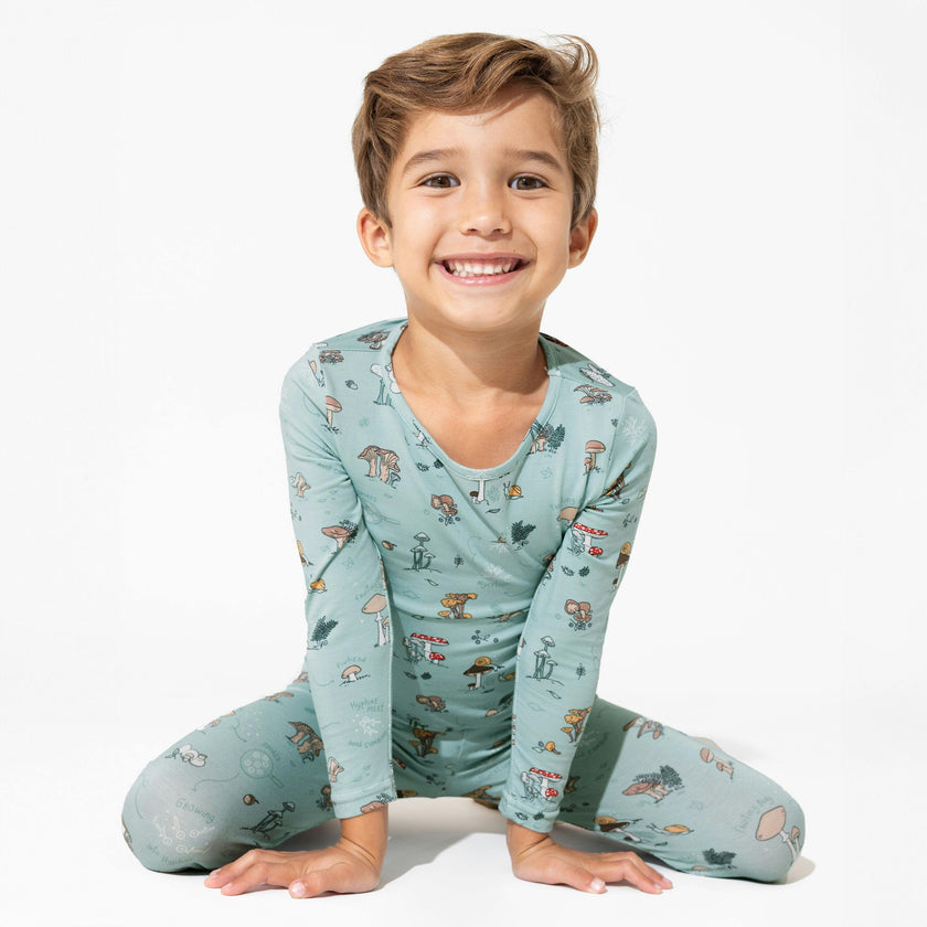 Mushroom Cycle Bamboo Kids Pajamas