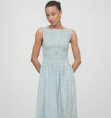 The Cosima Nap Dress - Blue/Red Gingham