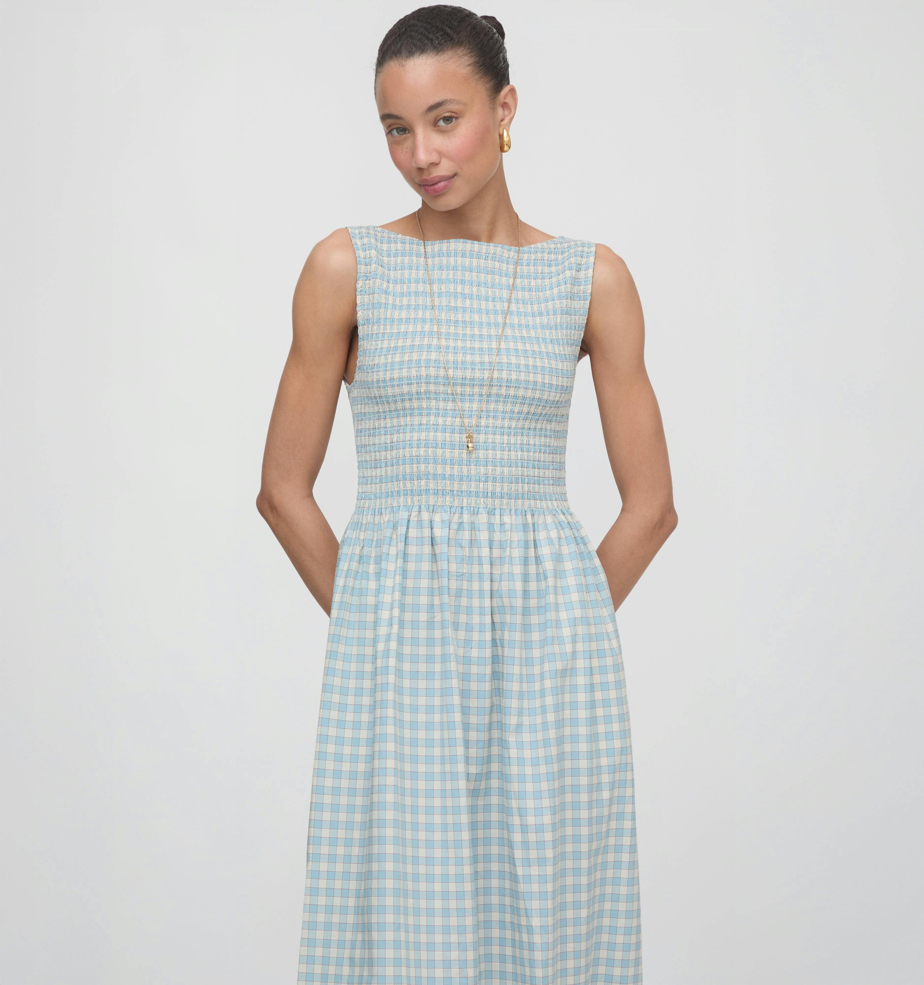 The Cosima Nap Dress - Blue/Red Gingham