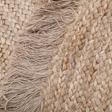 Terra Hand-Braided Jute Fringed Large Round Rug