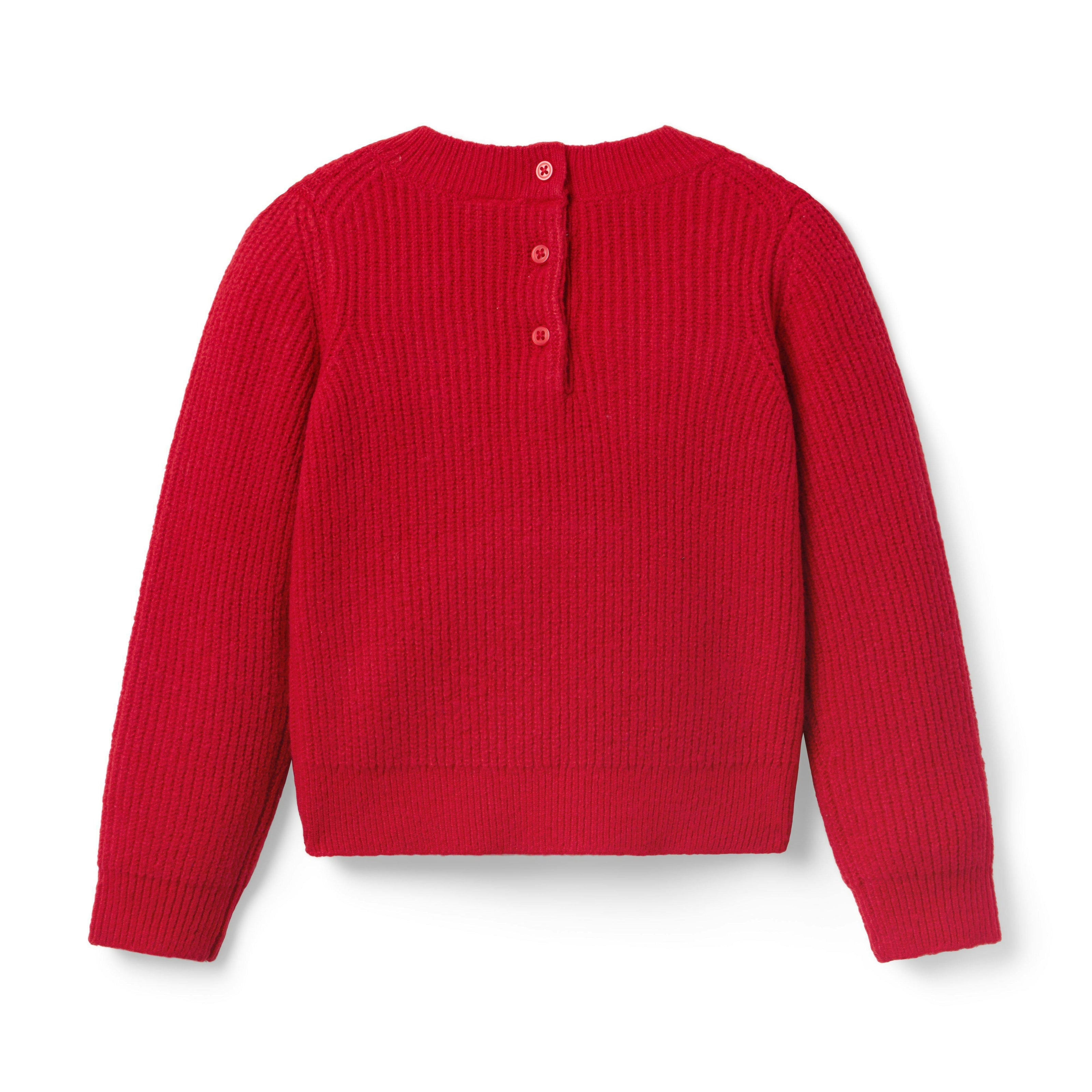 The Holiday Bow Sweater, red