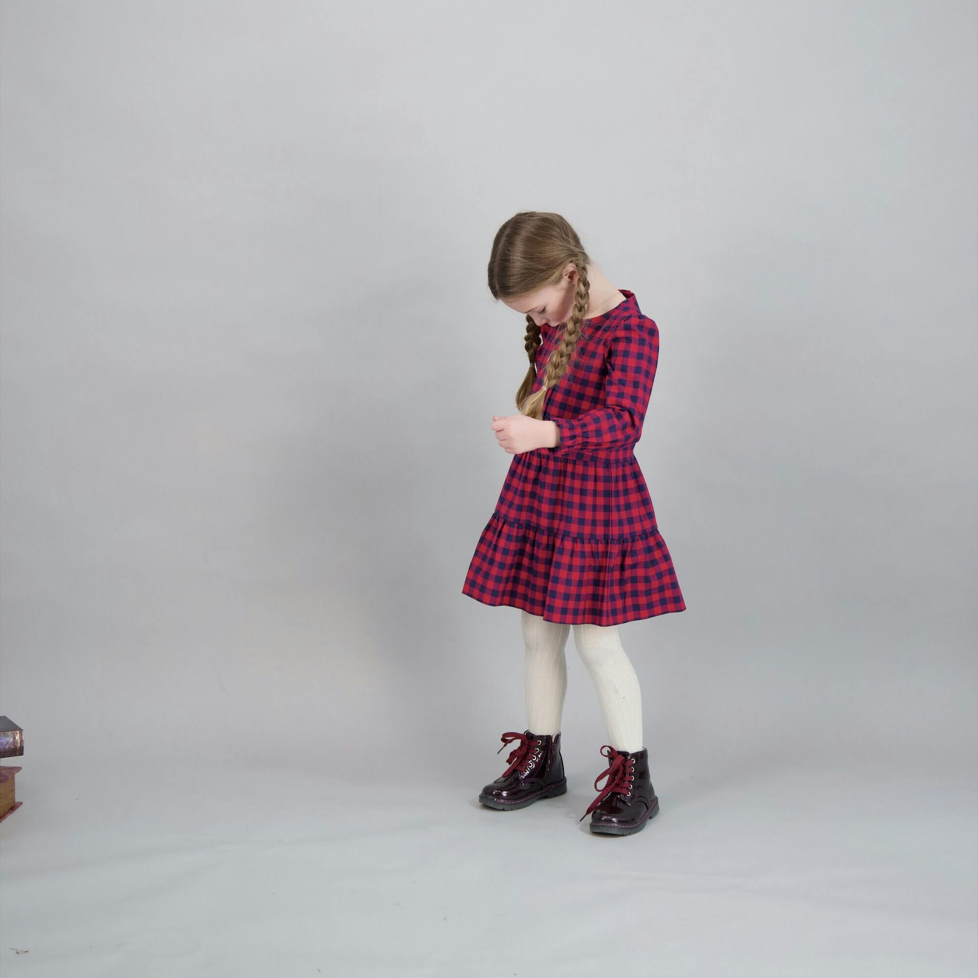 Poppy Dropwaist Dress, Red