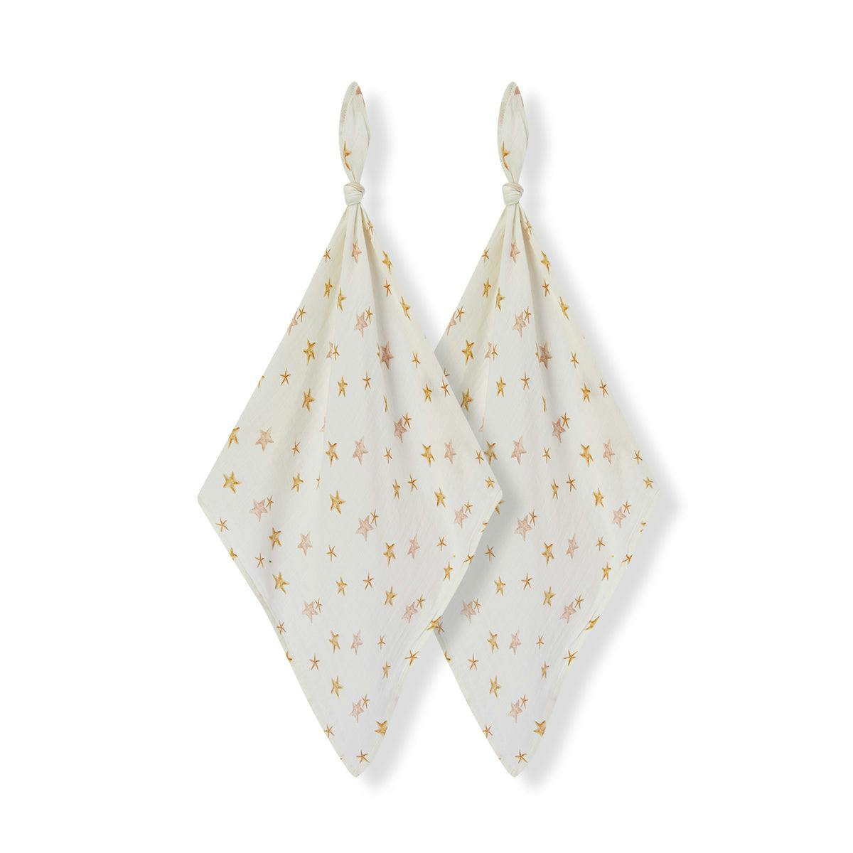 Starfish Dreams Bamboo Two-Piece Burp Cloth Set