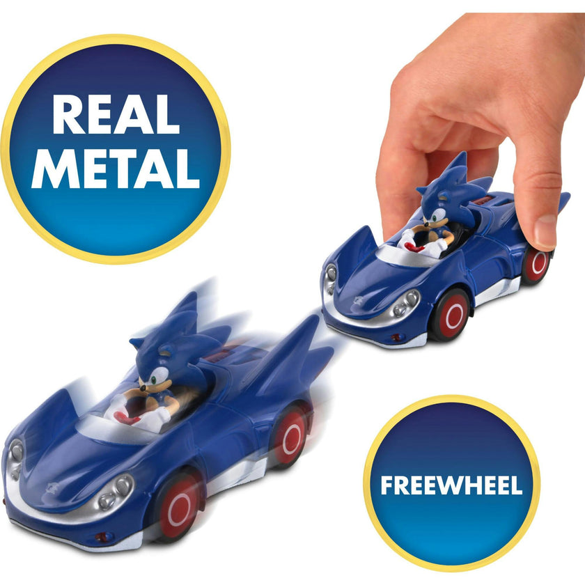 Sonic & Sega All-Stars Racing: Sonic Diecast Metal Car W/ Speed Star
