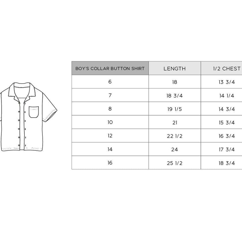 Boy's Collar Button Shirt