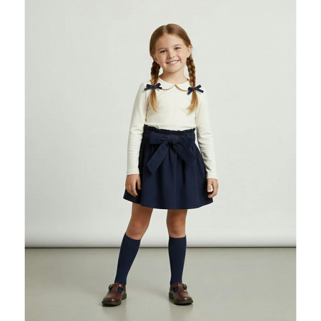 Riblio Peter Pan Collar Shirt, Cream