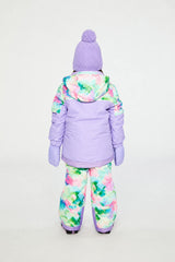 Two Piece Play Snowsuit Multicolored With A Diamond Pattern