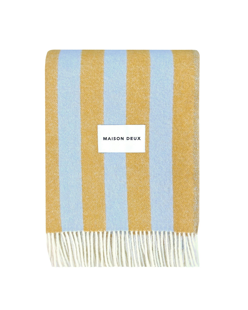 Blanket CANDY WRAP Ice Blue / Honey 4.25 x 6.5ft