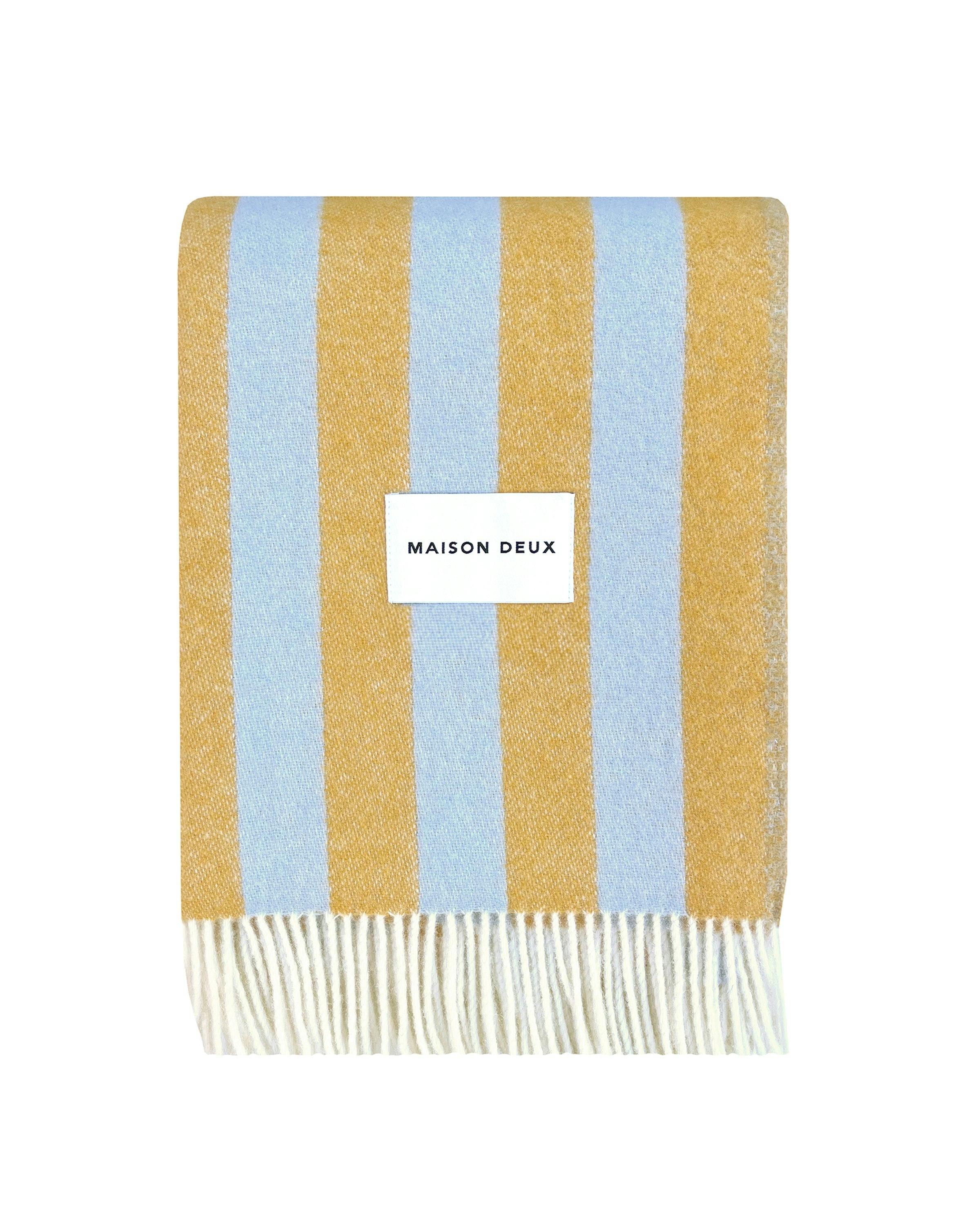 Blanket CANDY WRAP Ice Blue / Honey 4.25 x 6.5ft