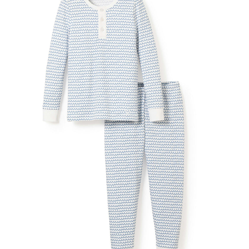 Kid's Pima Snug Fit Pajama Set in La Mer