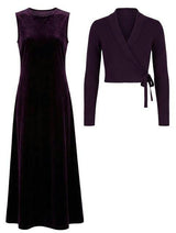 Long Jumper & Wrap Cardigan Set