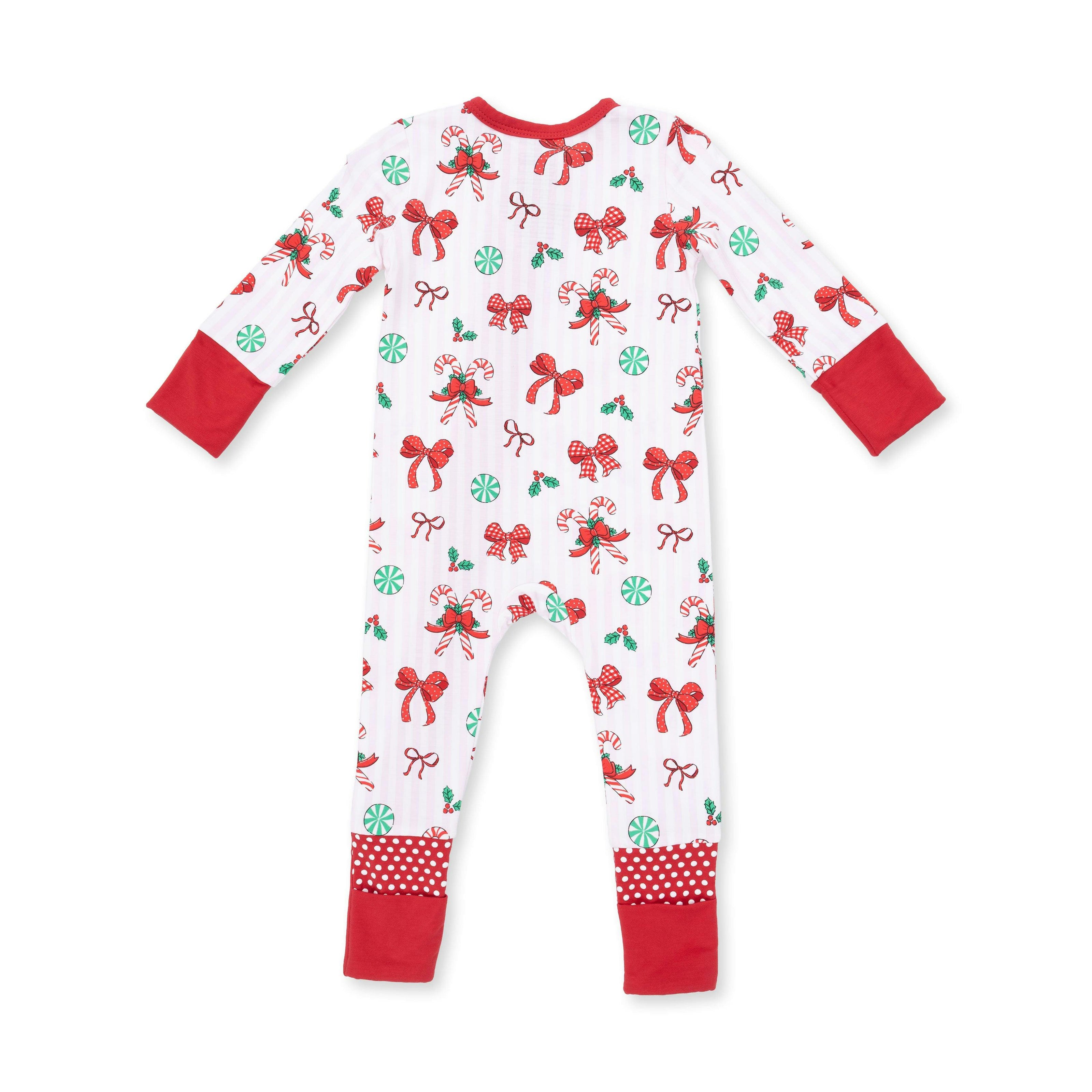 Bows & Candy Canes - Convertible Romper