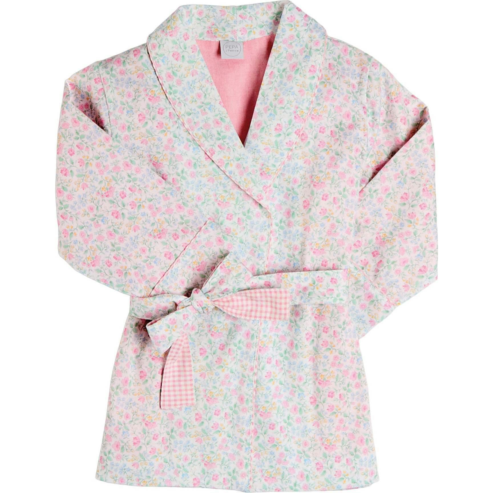 Harriet Floral Light Weight Dressing Gown in Pink (2- 10yrs)
