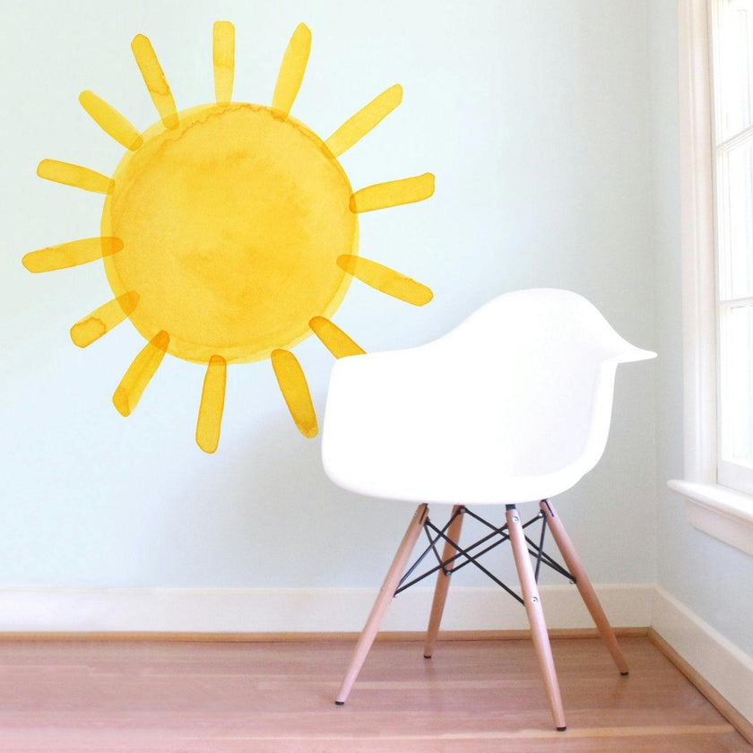 Watercolor Sun • Extra Large • Peel-and-Stick Wall Decals