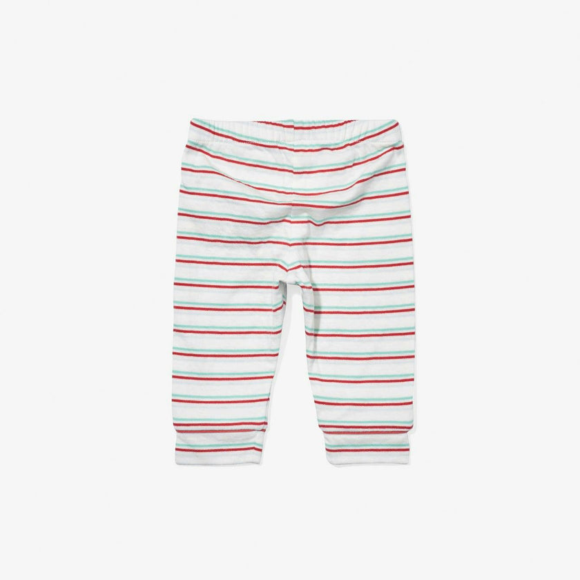 Andy Baby Legging, Turquoise Triple Stripe