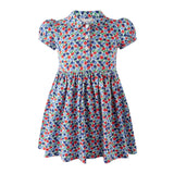 Blue Poppy Jersey Dress