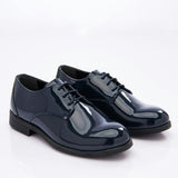 Navy Patent Lace Dress Shoes