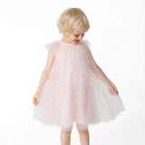Soft Pink - Velour - Tulle Dress