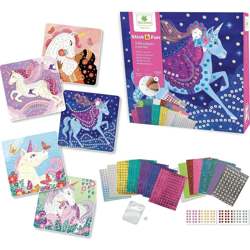 Stick'N Fun - Mosaics Unicorns - 5y+